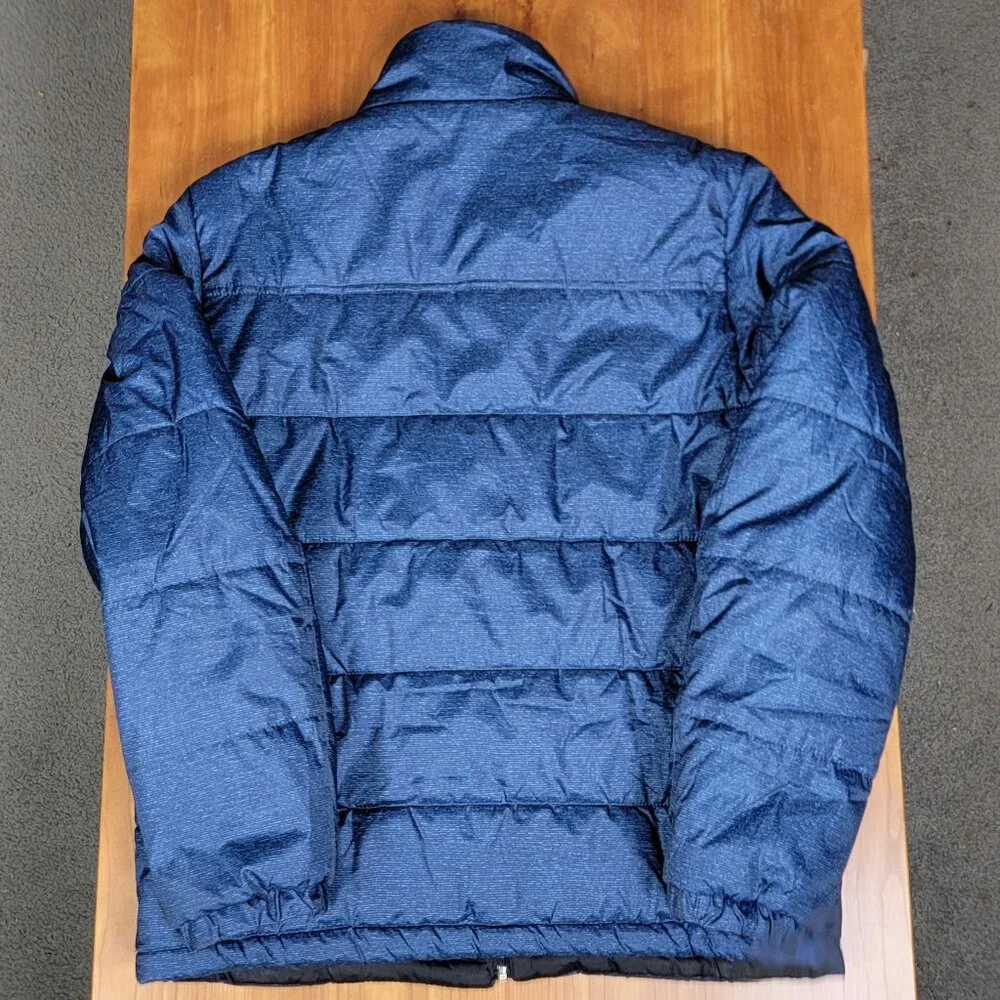 Men's ZeroXposur Denim Blue Navy Cork Quilted Puffer Winter Jacket - M